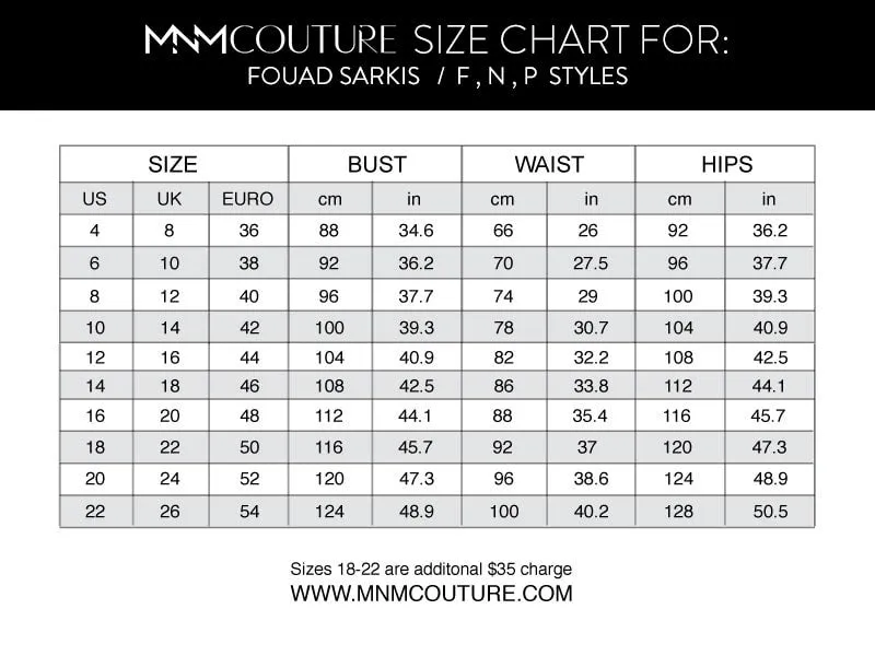 MNM COUTURE FOUAD SARKIS 2694 DRESS