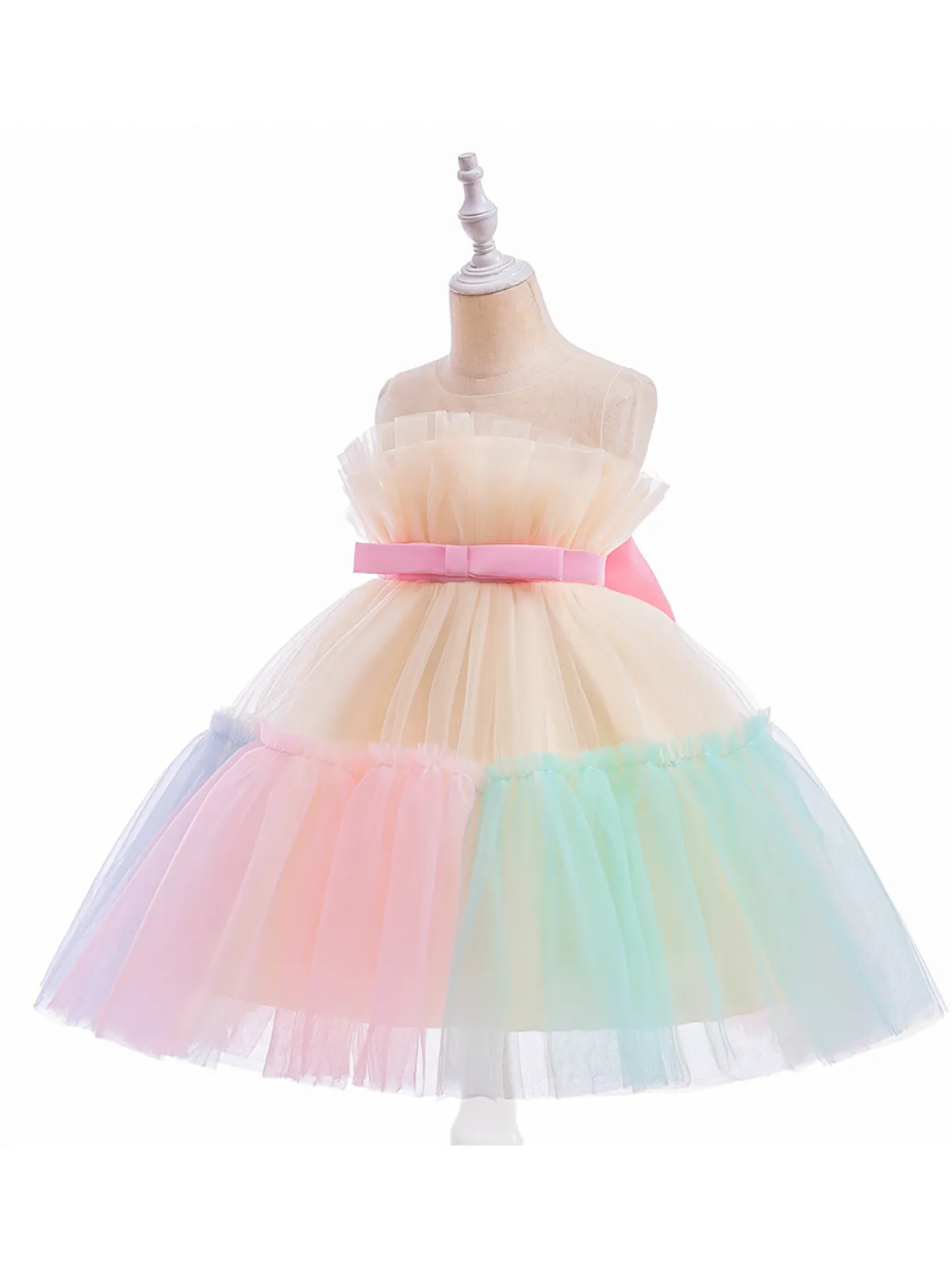 My Pastel Dream Belted Tutu Dress