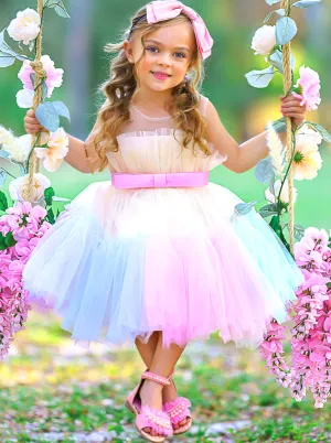 My Pastel Dream Belted Tutu Dress