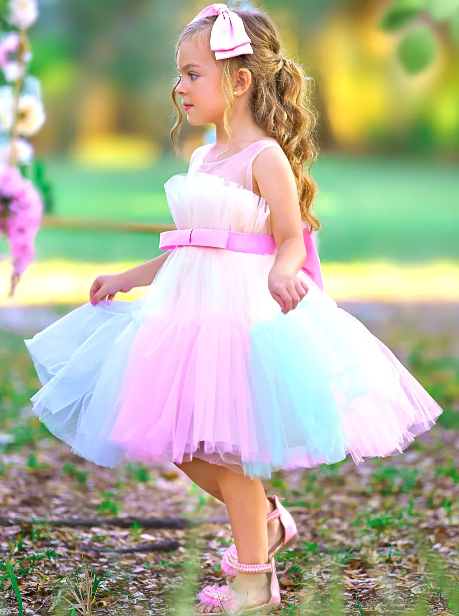 My Pastel Dream Belted Tutu Dress