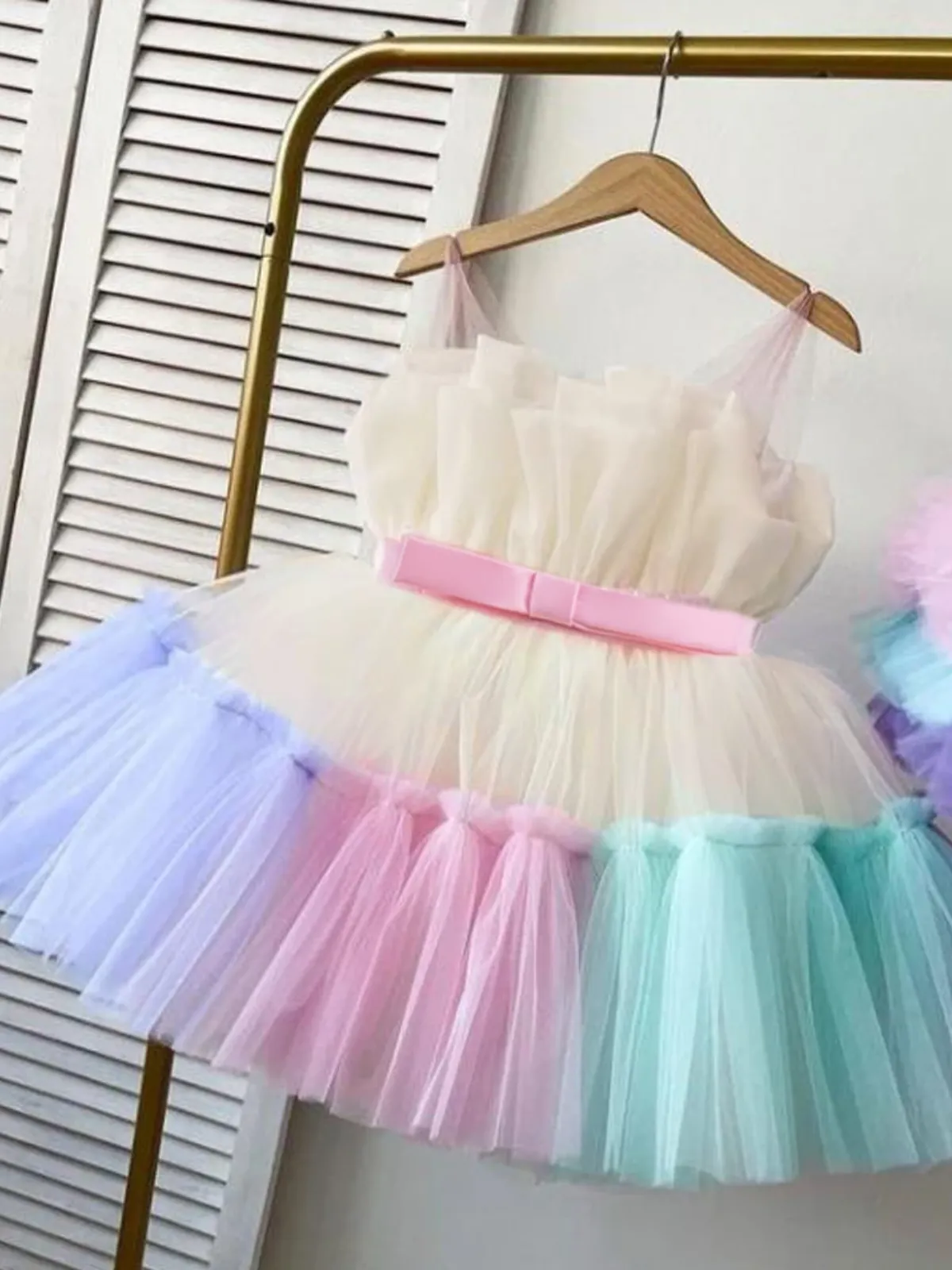 My Pastel Dream Belted Tutu Dress