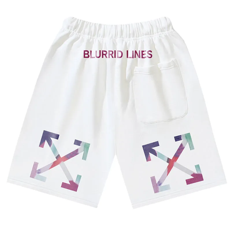 OFF-WHITE Brush Arrows Raw-Cut Shorts
