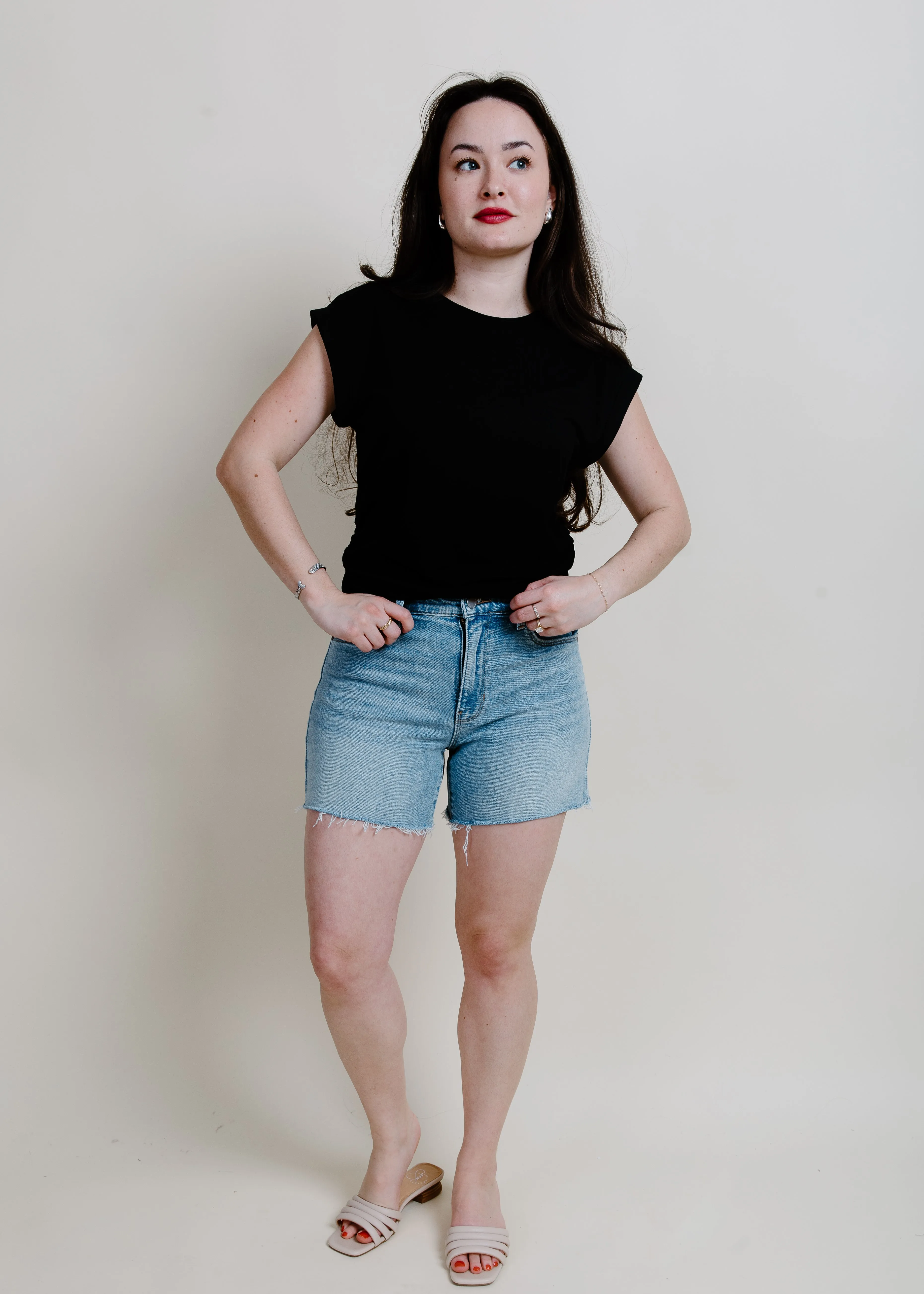 Out To Lunch Denim Short - Light Wash