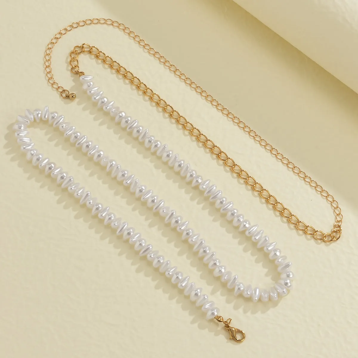 Pearl & 18K Gold-Plated Waist Chain