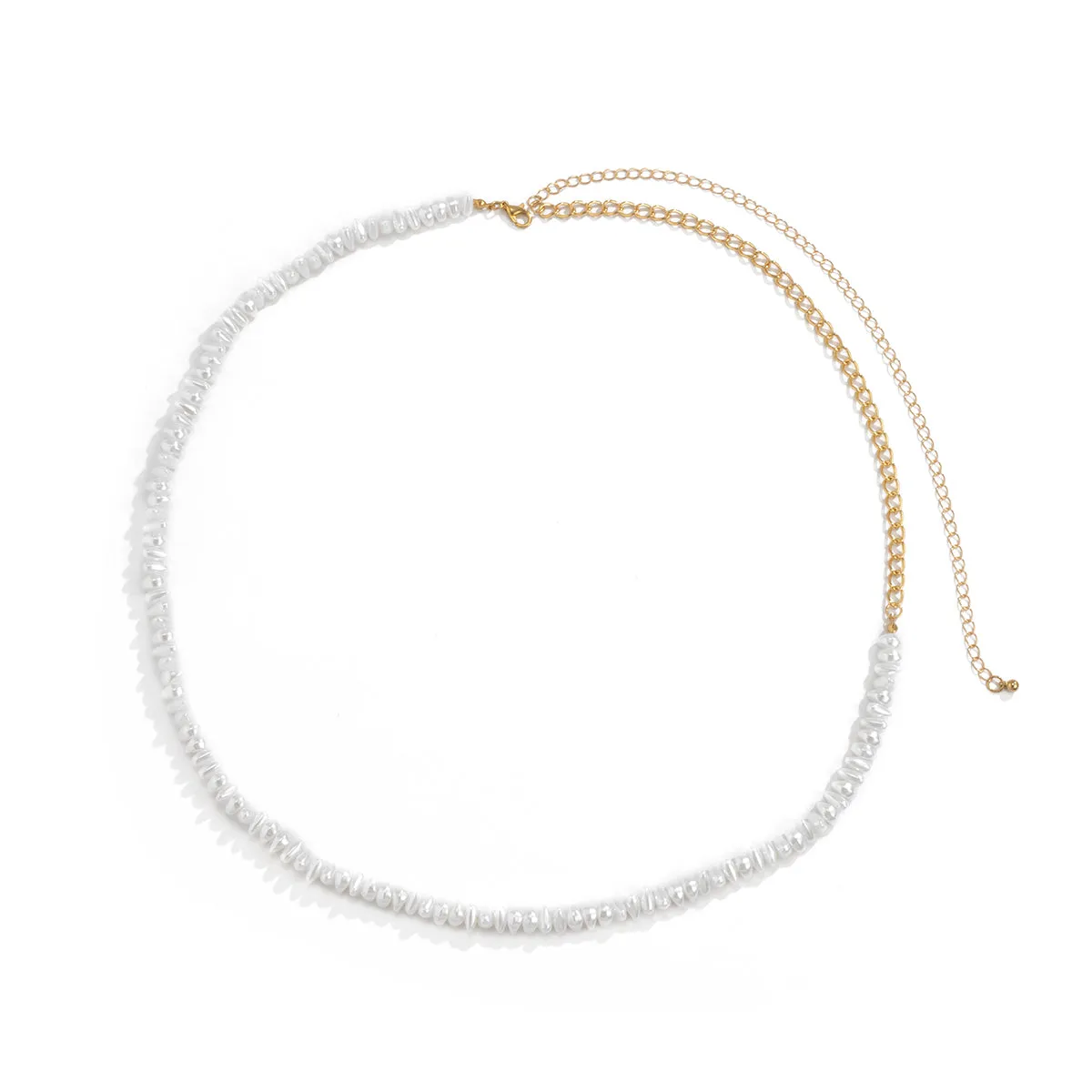 Pearl & 18K Gold-Plated Waist Chain