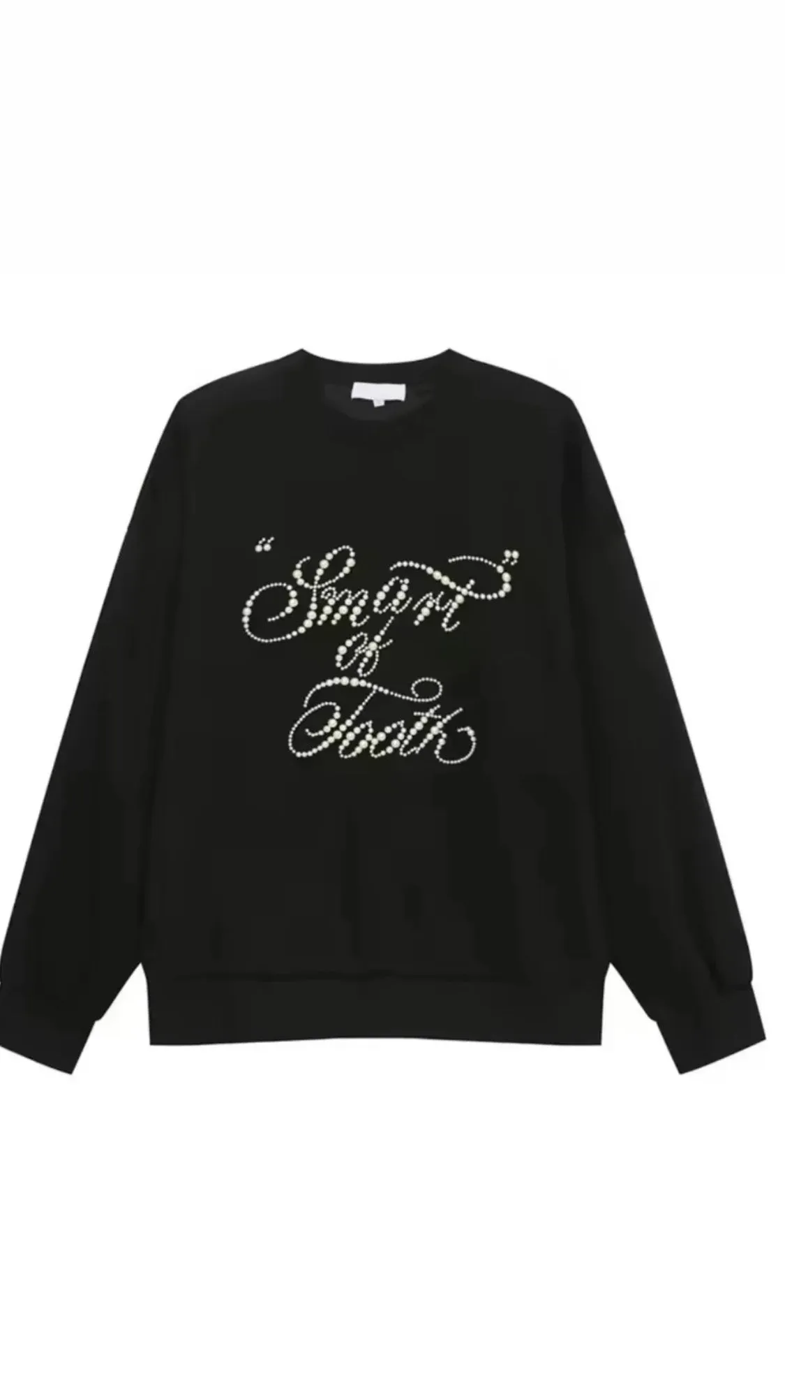 PEARL HAND-PLACED 100% COTTON   LONG SLEEVE SHIRT