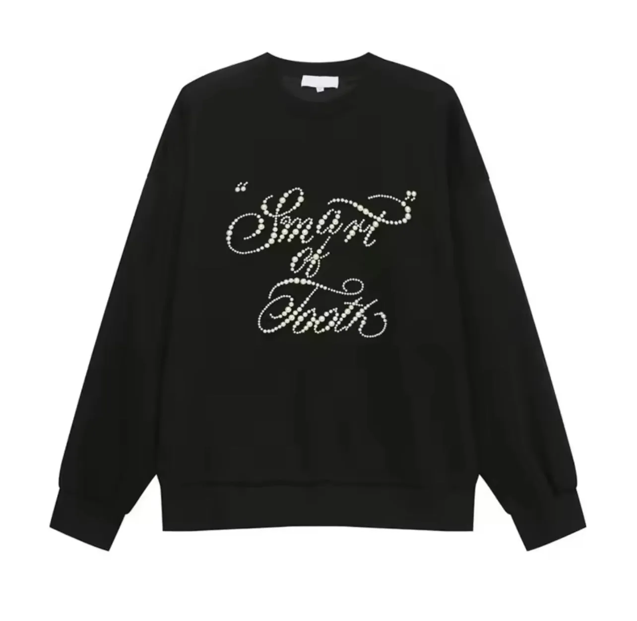 PEARL HAND-PLACED 100% COTTON   LONG SLEEVE SHIRT