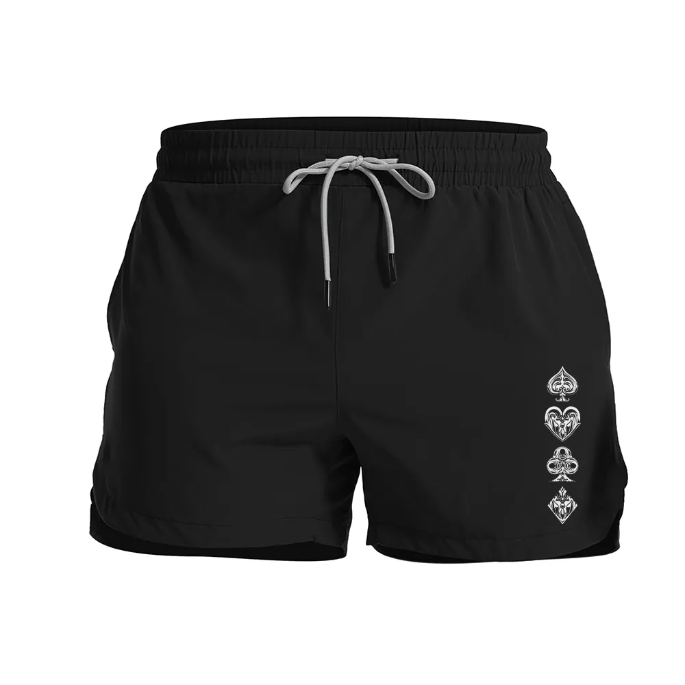 Poker Elements Graphic Shorts