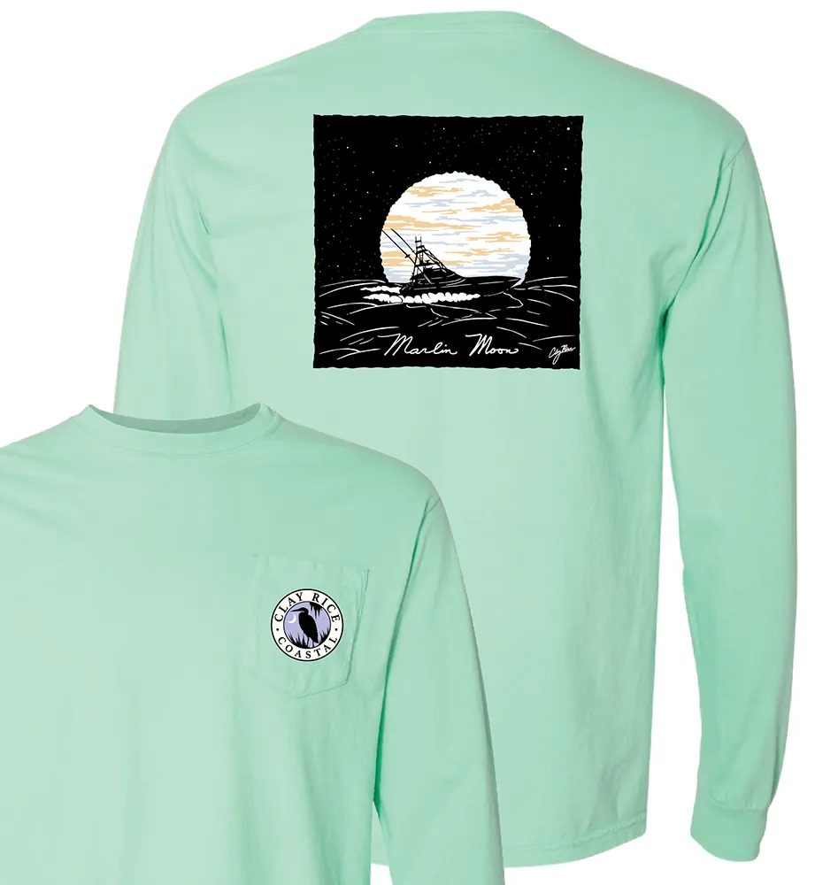 "Marlin Moon" Long Sleeve T-Shirt