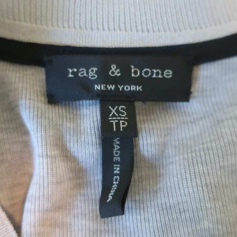 Rag & Bone Ophelia Belted Midi Dress Heather Gray Jersey Size Extra Small