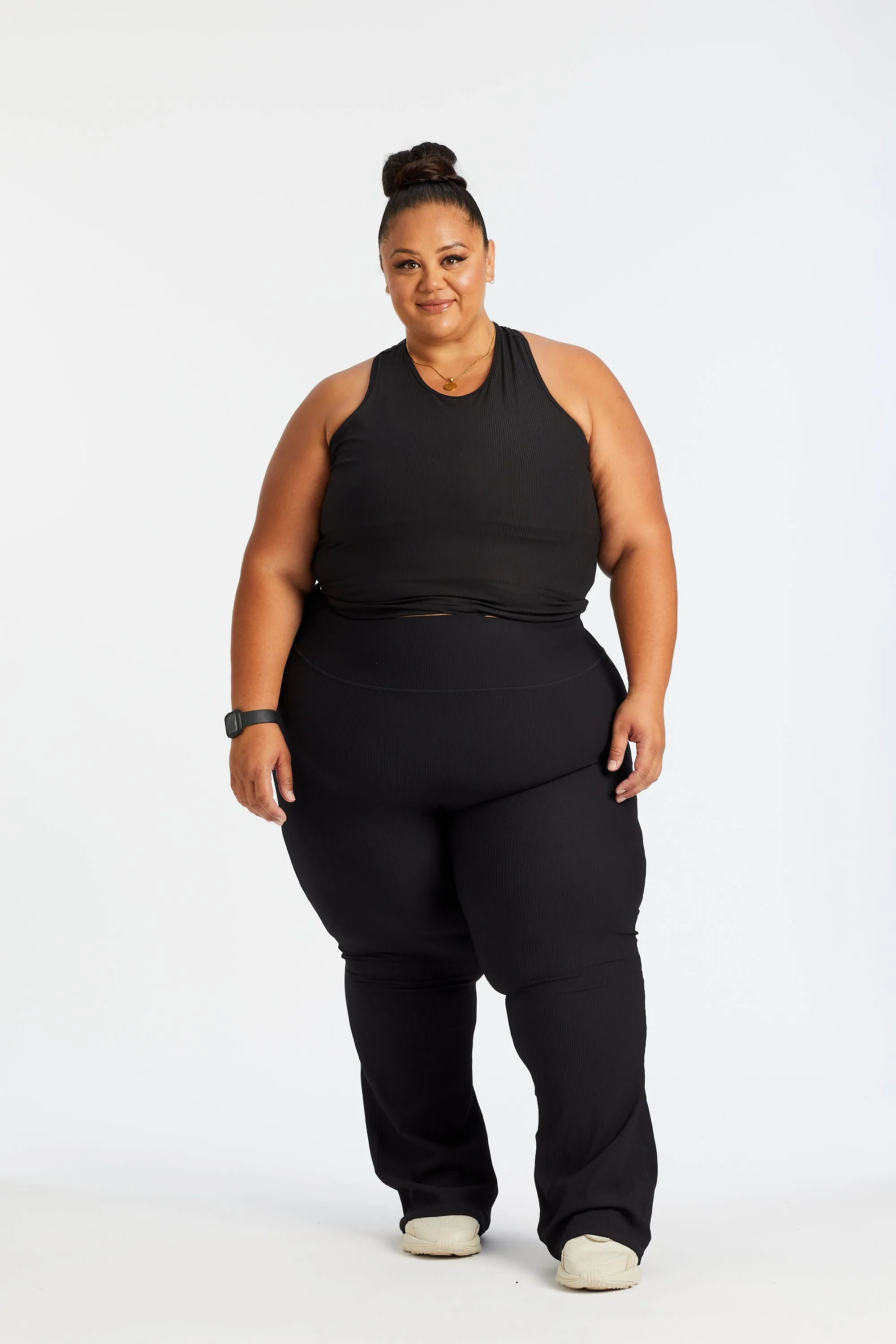 RIB RACERBACK SINGLET ONYX