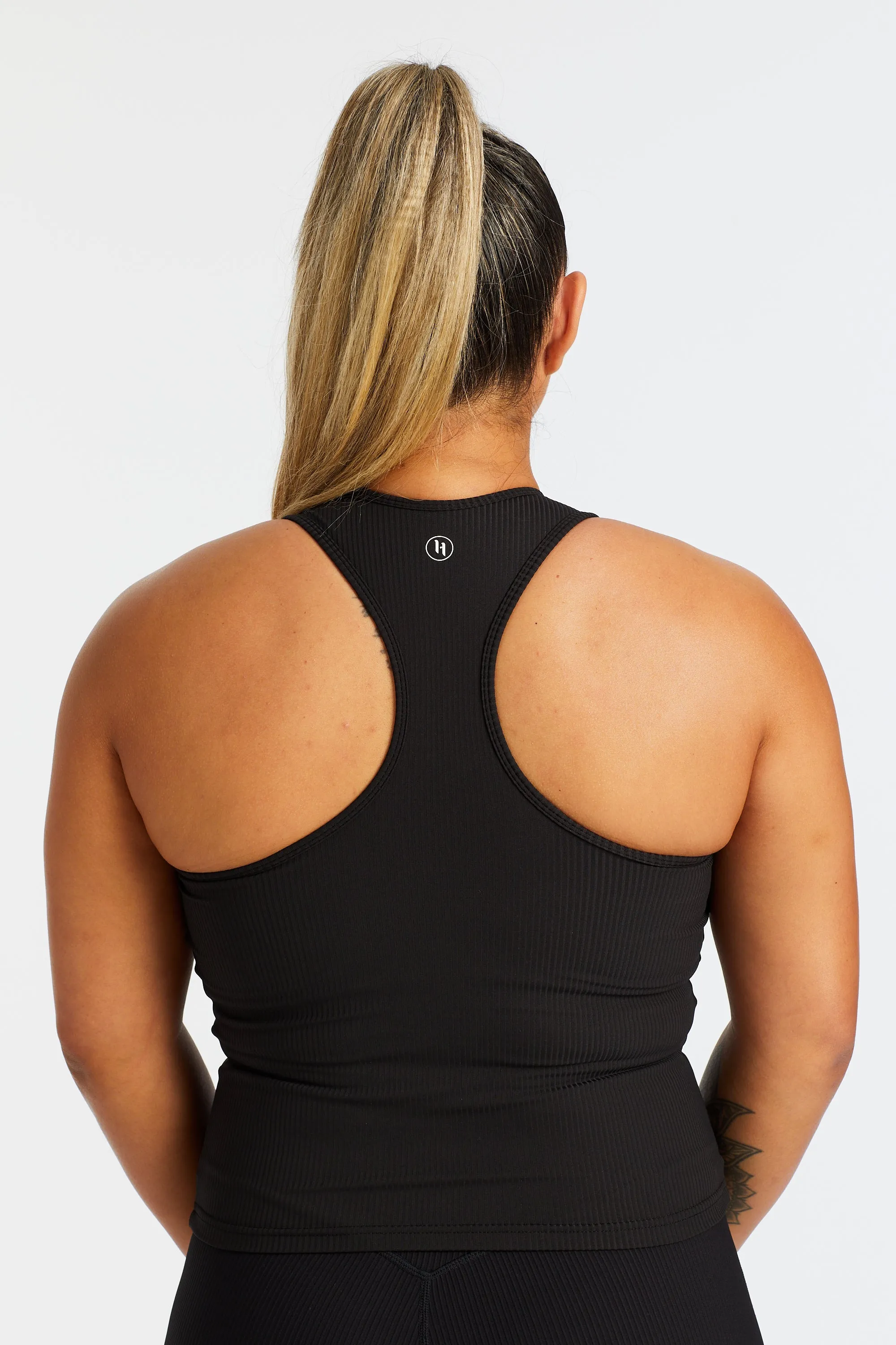 RIB RACERBACK SINGLET ONYX