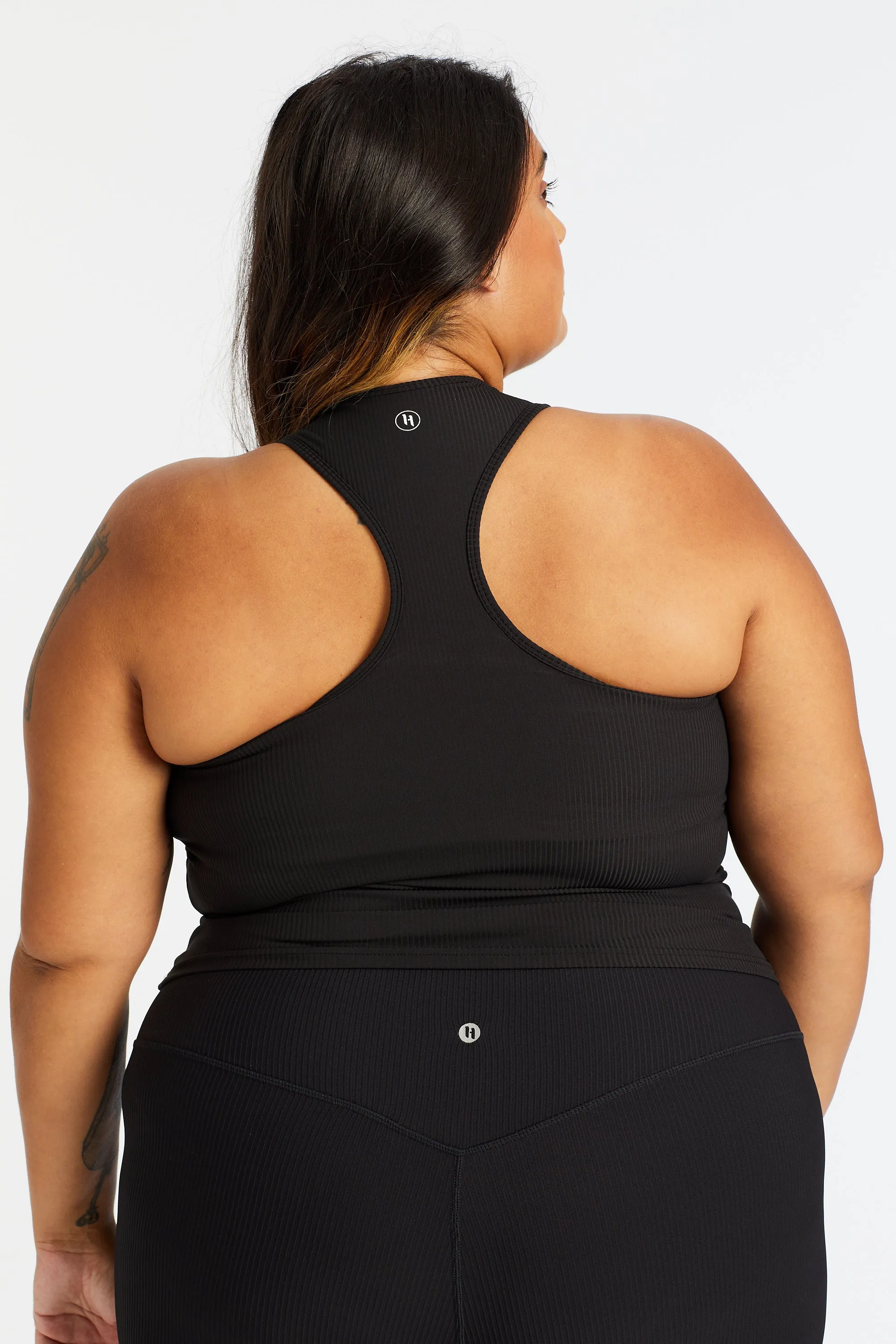 RIB RACERBACK SINGLET ONYX