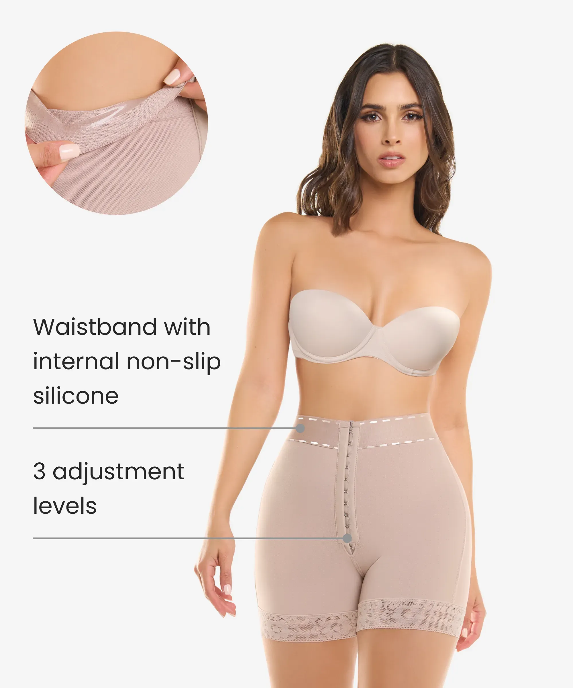 Rose Hook closure Shorts 3-Pack in style 255