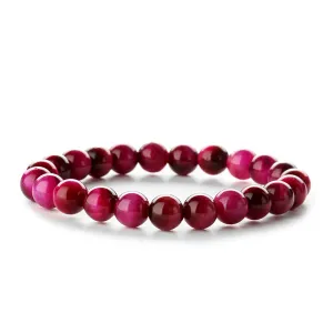 Rose Quartz Beaded Stretch Bracelet