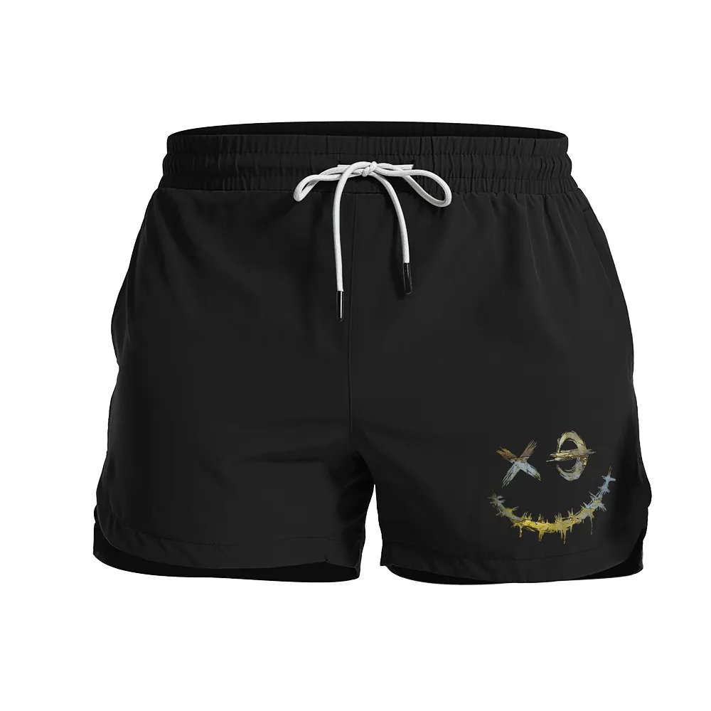 Rusty Smiley Graphic Shorts