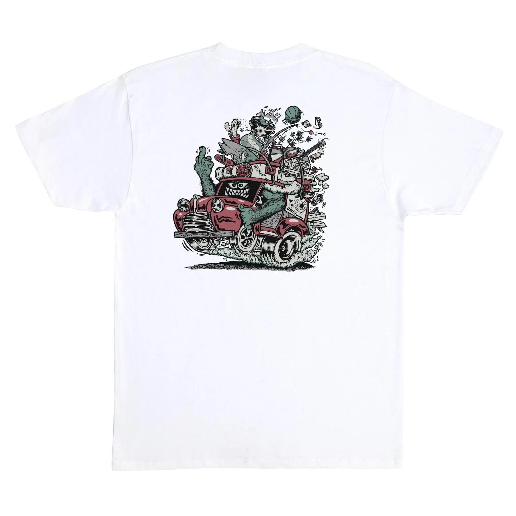 Santa Cruz Johnson Beast Wagon Stripes T-Shirt