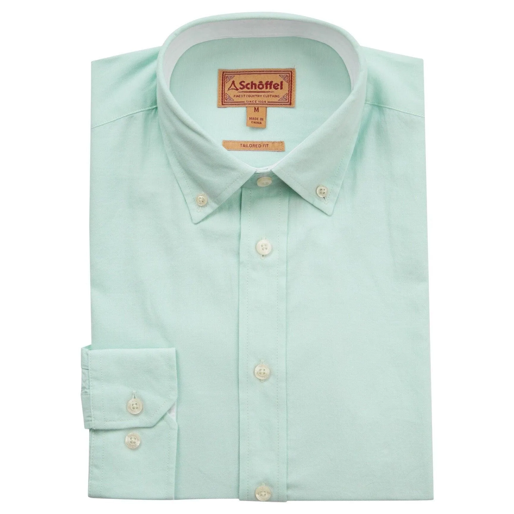 Schoffel Mens Titchwell Tailored Shirt - Pale blue or mint