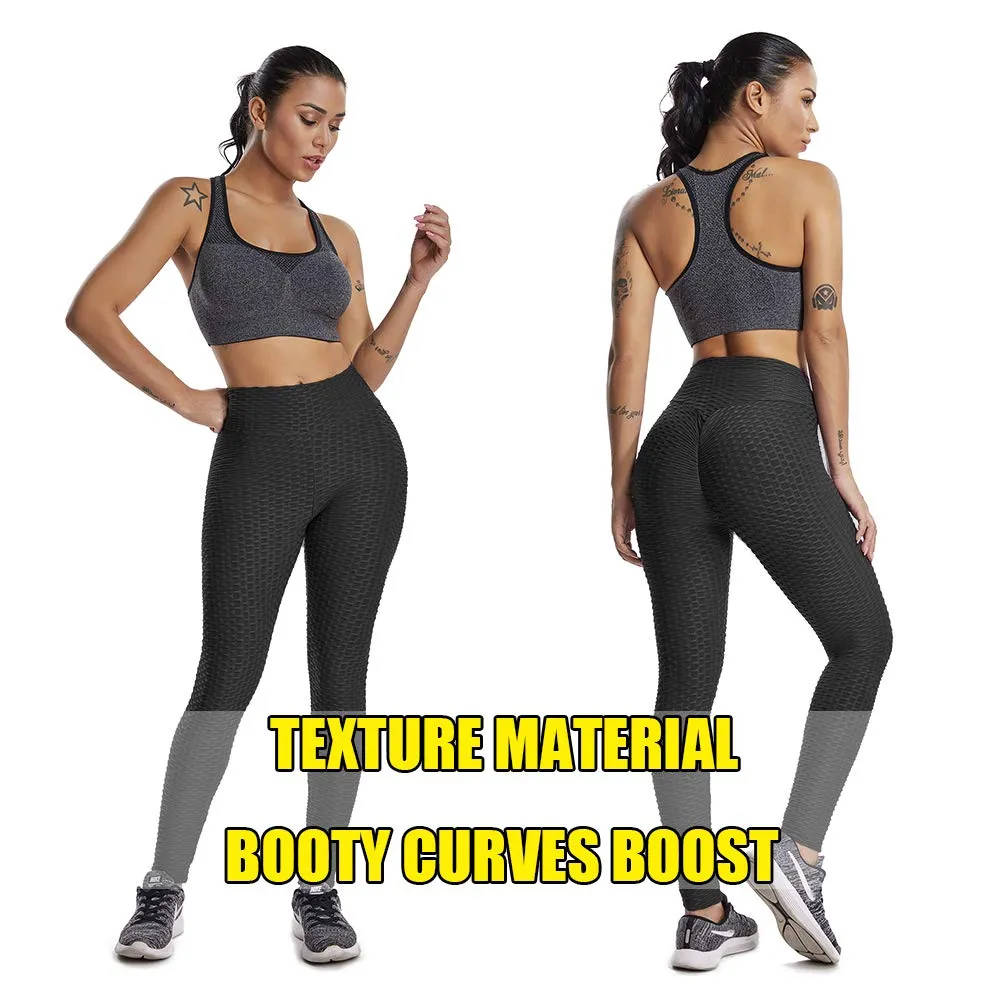 SEASUM Women's High Waist Yoga Pants Tummy Control Slimming Booty Leggings Workout Running Butt Lift Tights