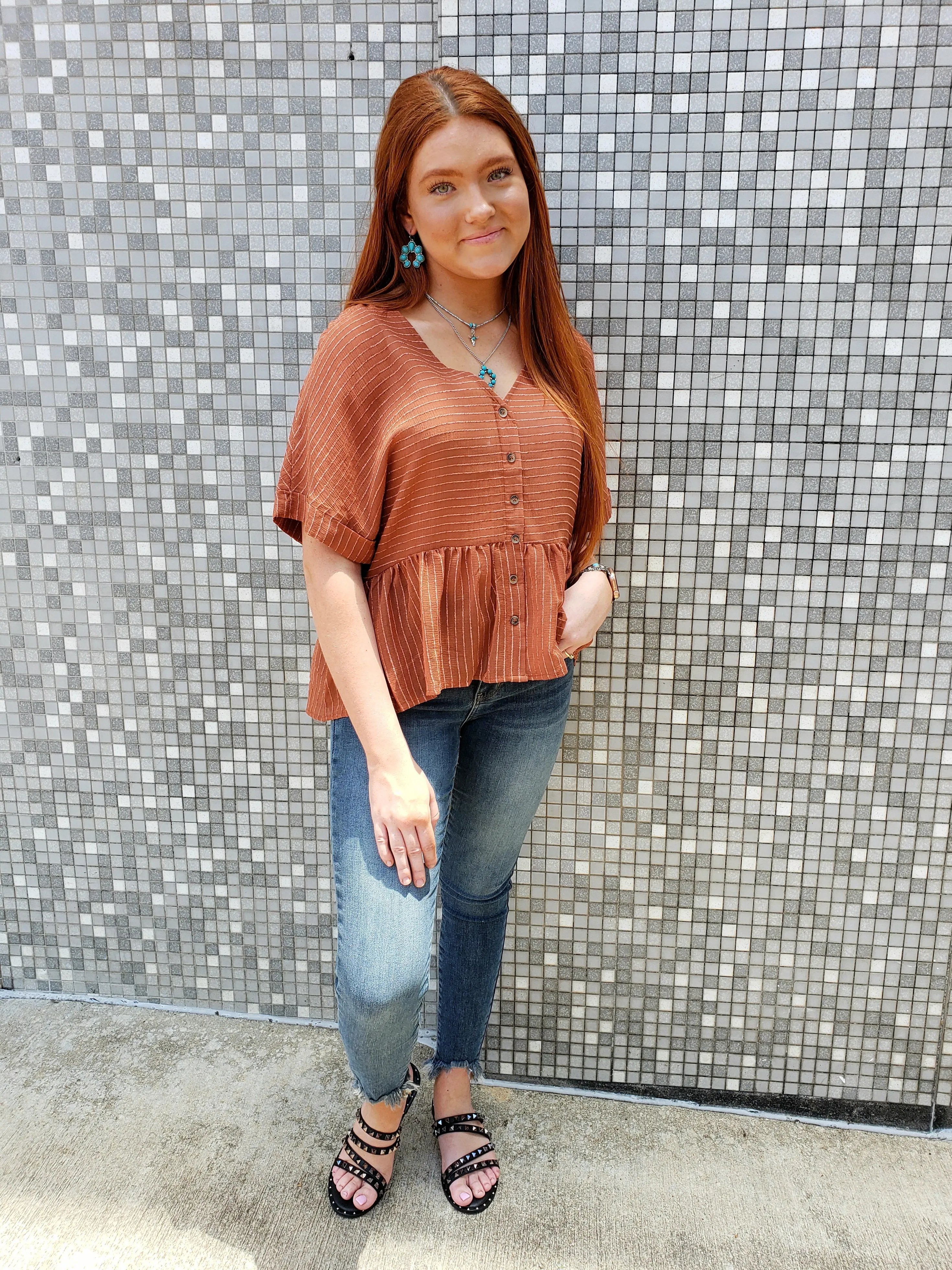 Selma Top: Copper