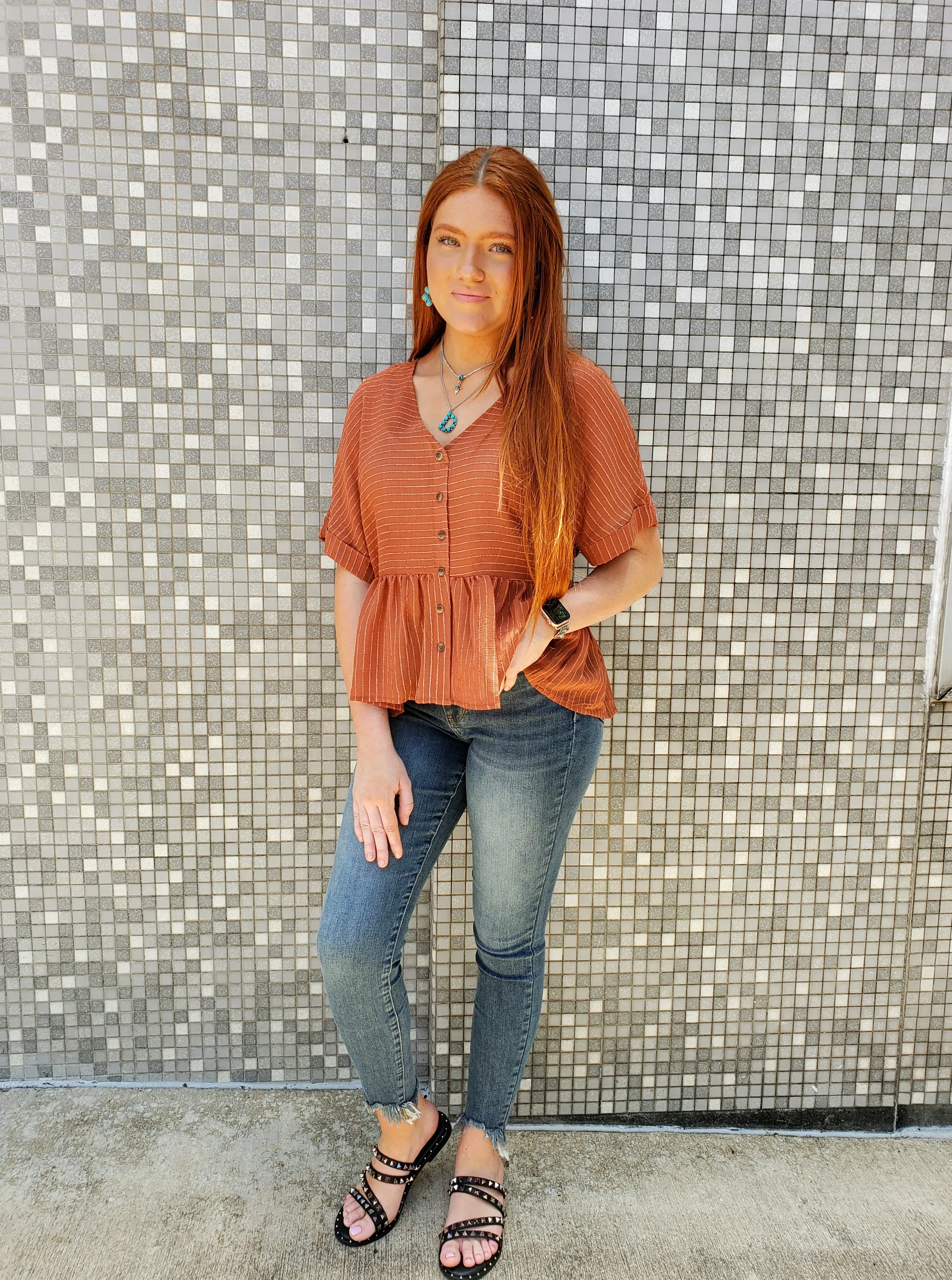 Selma Top: Copper