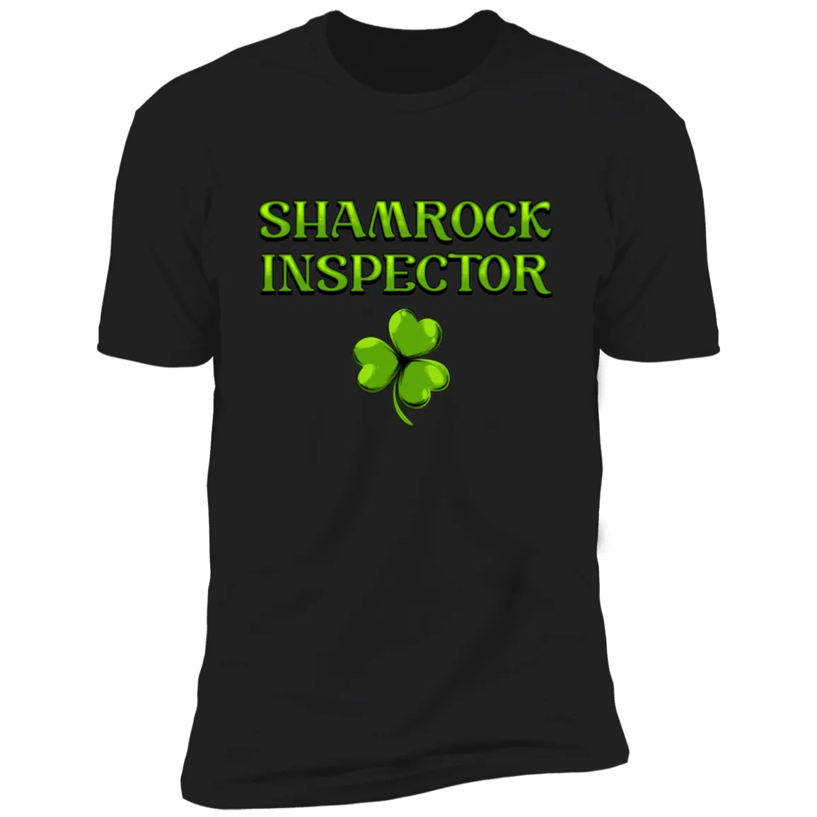 Shamrock Inspector & Shamrocks St Patrick's Day Drinking Black Shirts