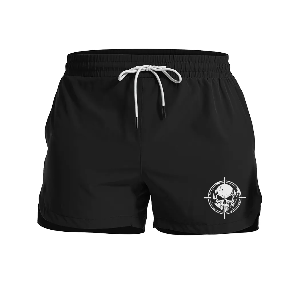 Shoot The Skull Graphic Shorts