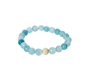 Sisco   Berluti Beaded Bracelet - Small Faceted Round Beads with Stardust Accent