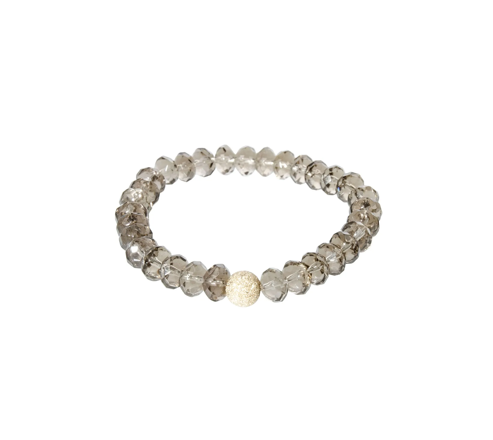 Sisco   Berluti Beaded Bracelet - Small Faceted Round Beads with Stardust Accent