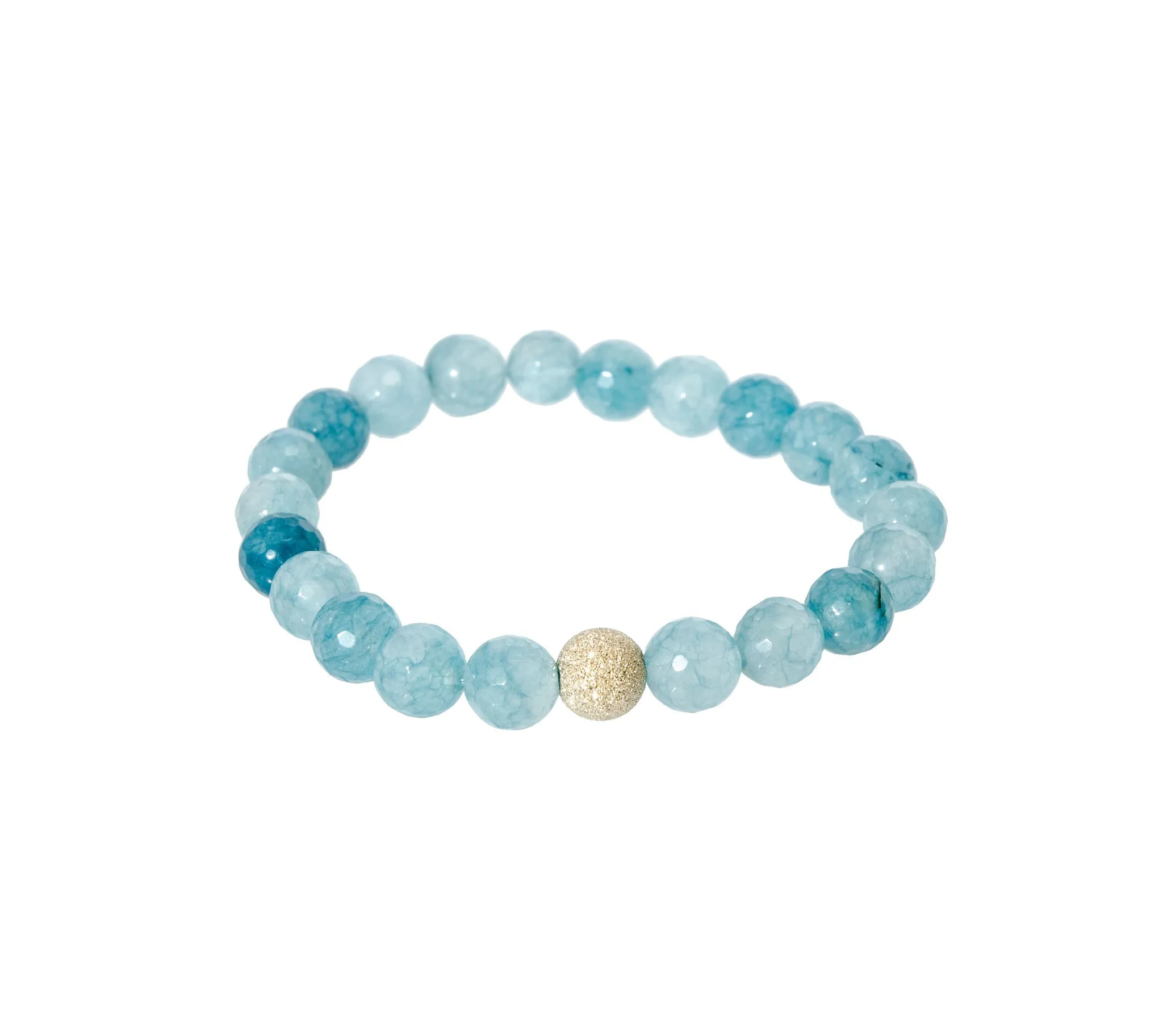 Sisco   Berluti Beaded Bracelet - Small Faceted Round Beads with Stardust Accent