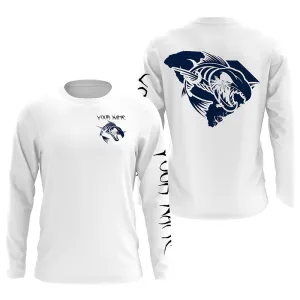 South Carolina fishing fish reaper skull Custom name Long sleeve, Long Sleeve Hooded NPQ960