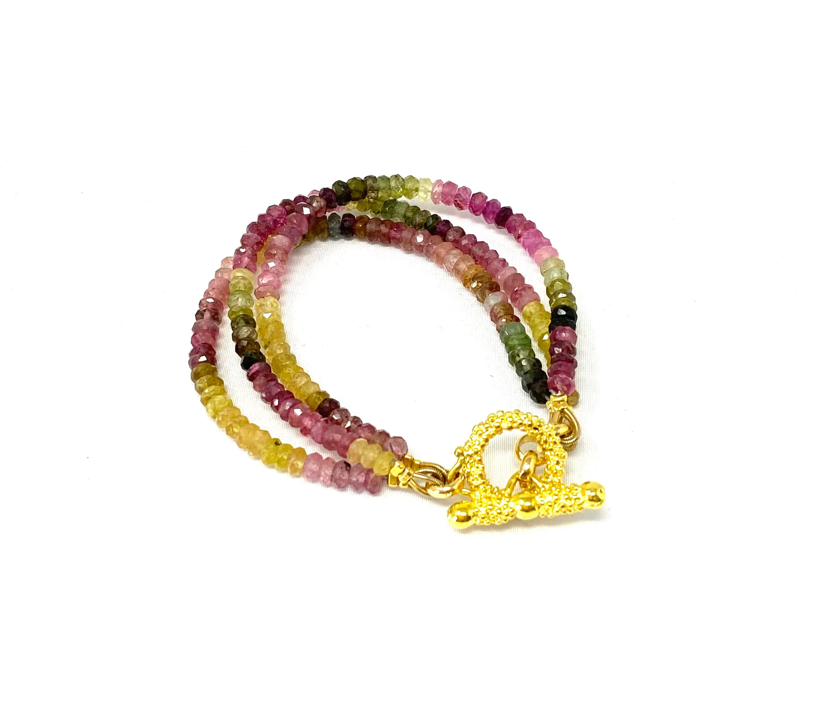 Triple Strand Tourmaline Bracelet
