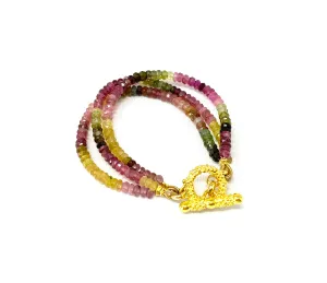 Triple Strand Tourmaline Bracelet