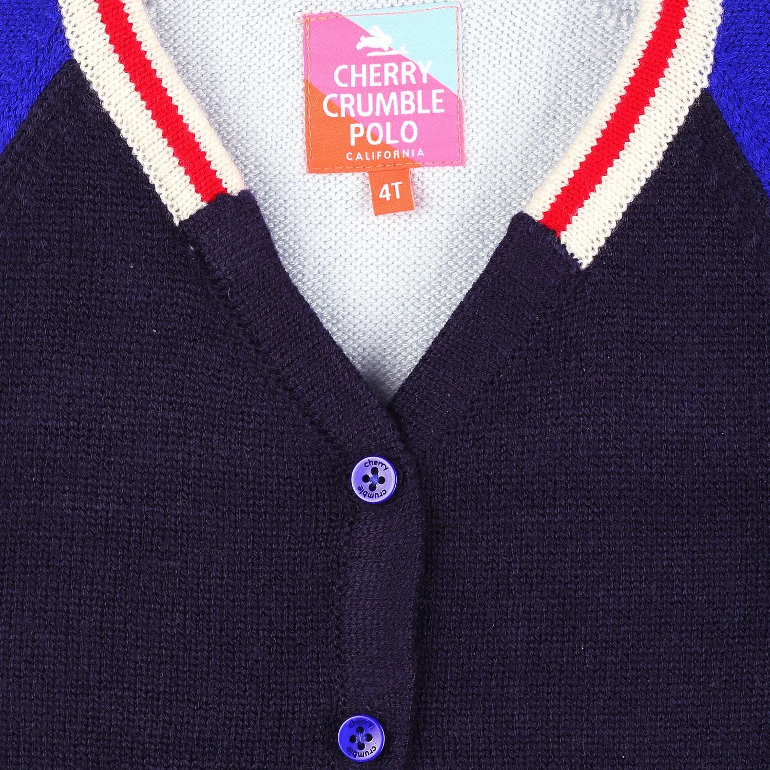 V Neck Colorblock Cardigan