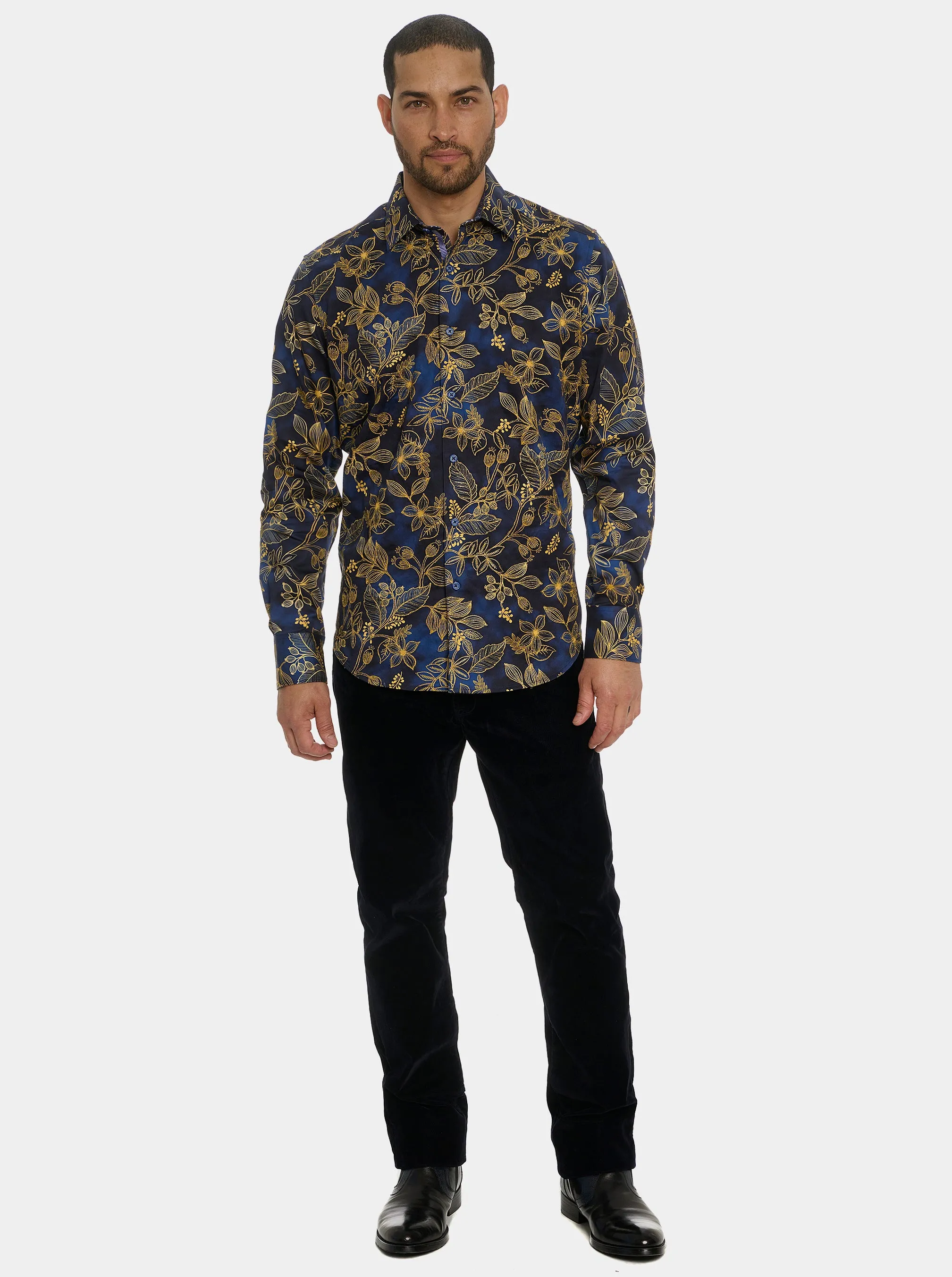 VALMONT  LONG SLEEVE BUTTON DOWN SHIRT
