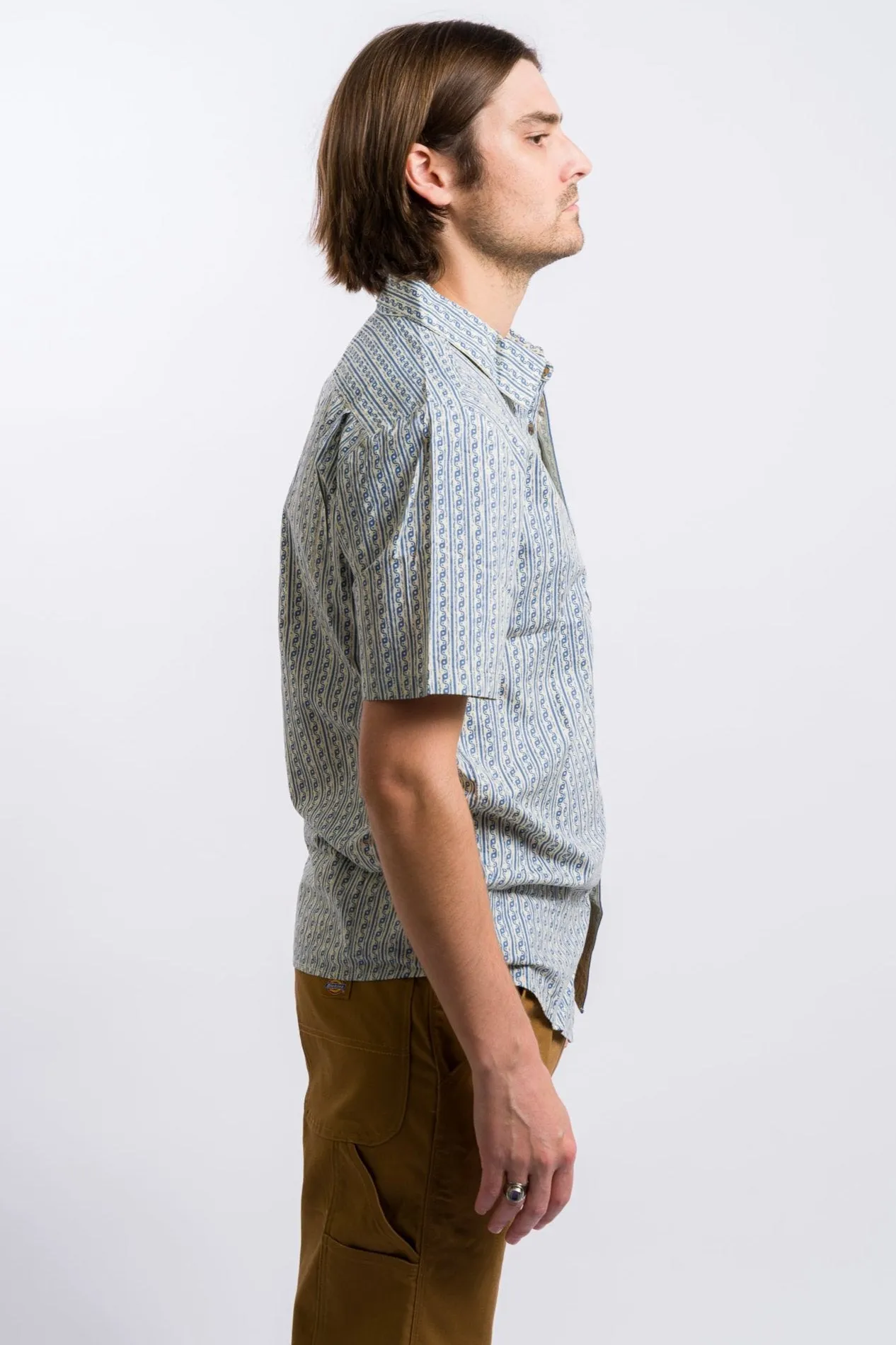 Volcom Scaler Stone Woven Short Sleeve Shirt - Dirty White