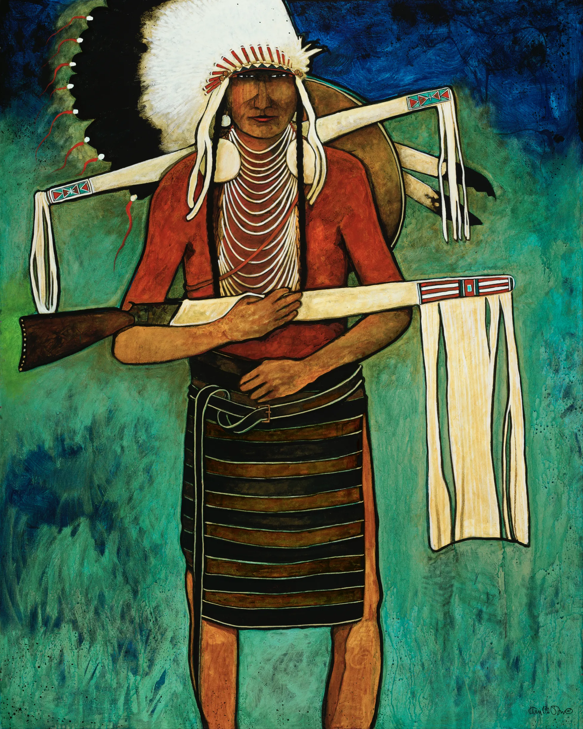Warrior with Big Gun