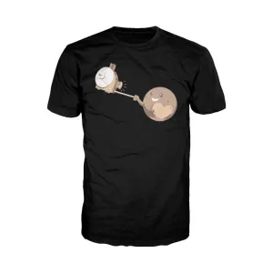 Weird Science Pluto Selfie Official Men's T-shirt (Black)