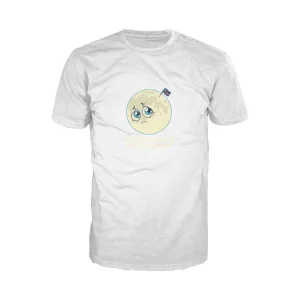 Weird Science Sad Moon Official Men's T-shirt (White)