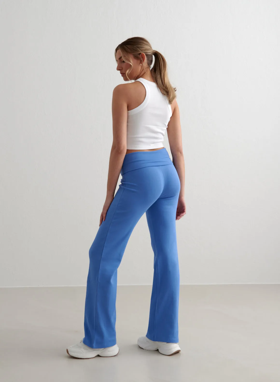 White Ease Ribbed Tank Top