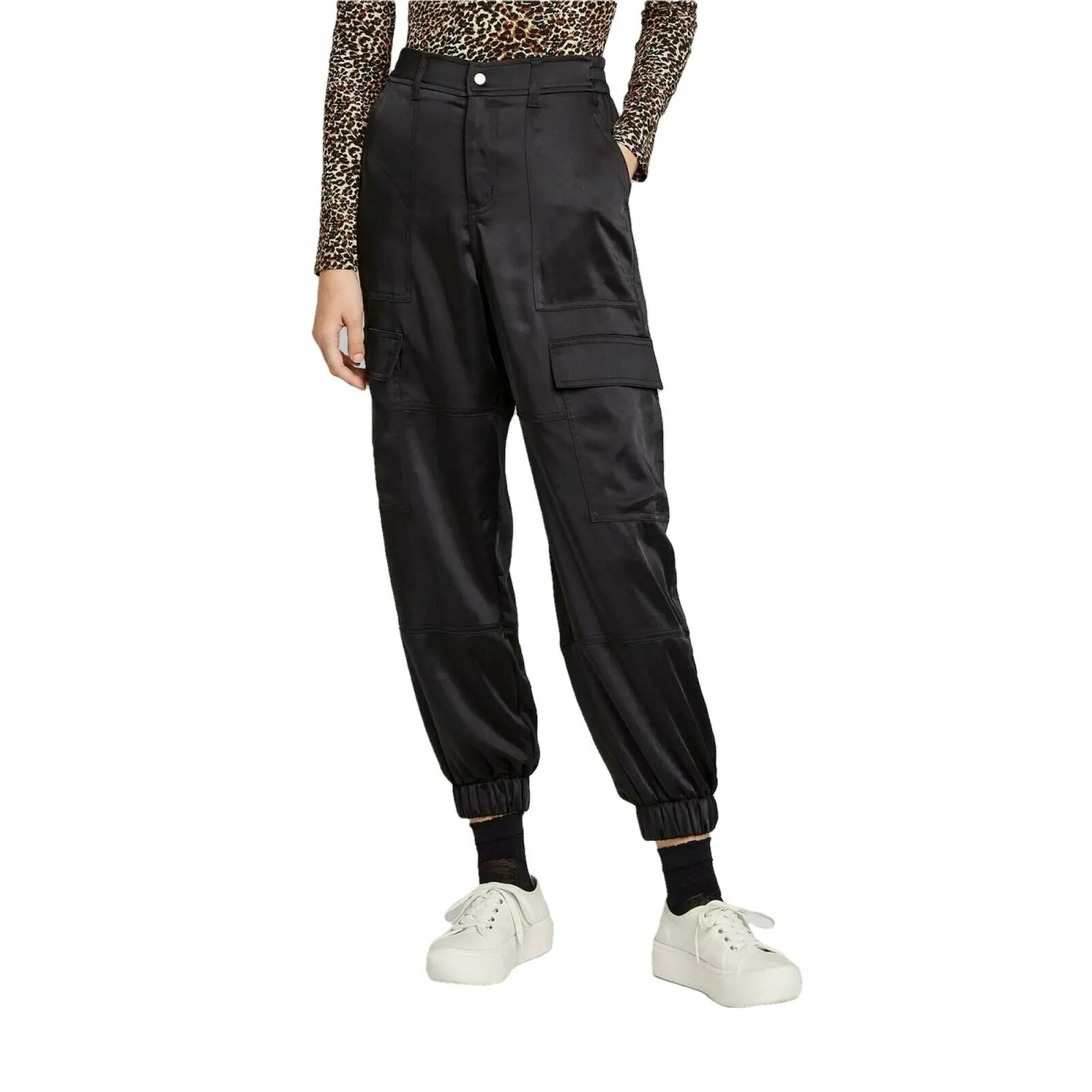 Wild Fable Women's High Rise Satin Cargo Pants
