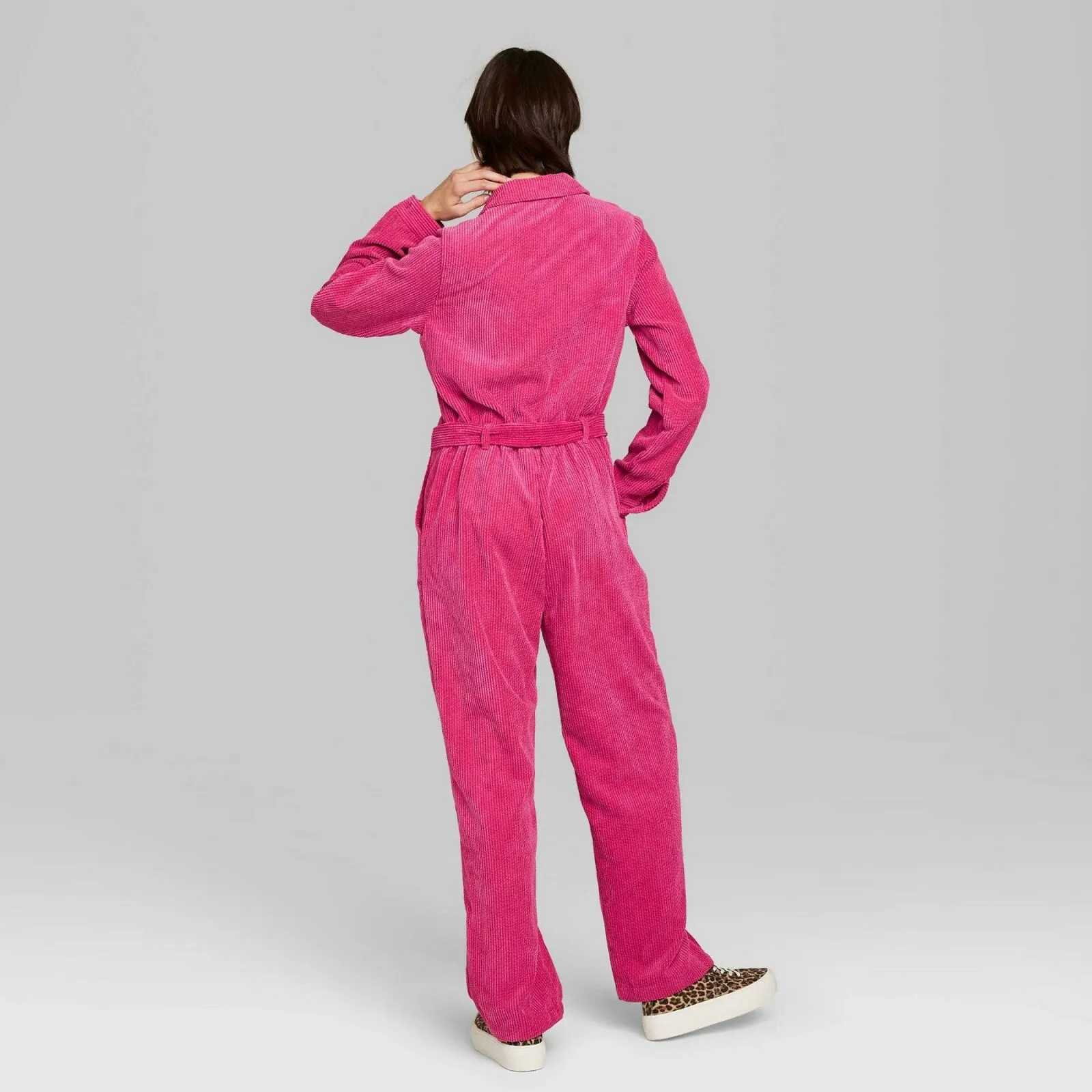 Wild Fable Women's Long Sleeve Corduroy Jumpsuit