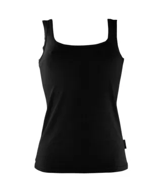 Womens Bamboo Firm Singlet - Black