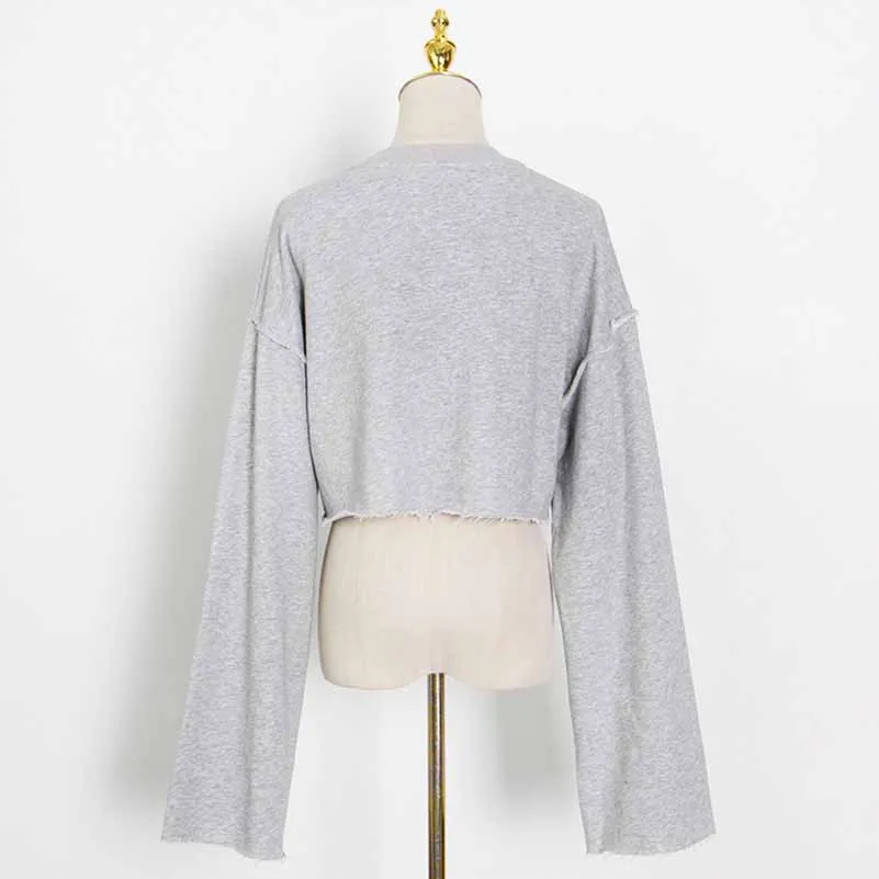Women's casual 3 pieces pantsuits long sleeved hoodie with wide leg pants