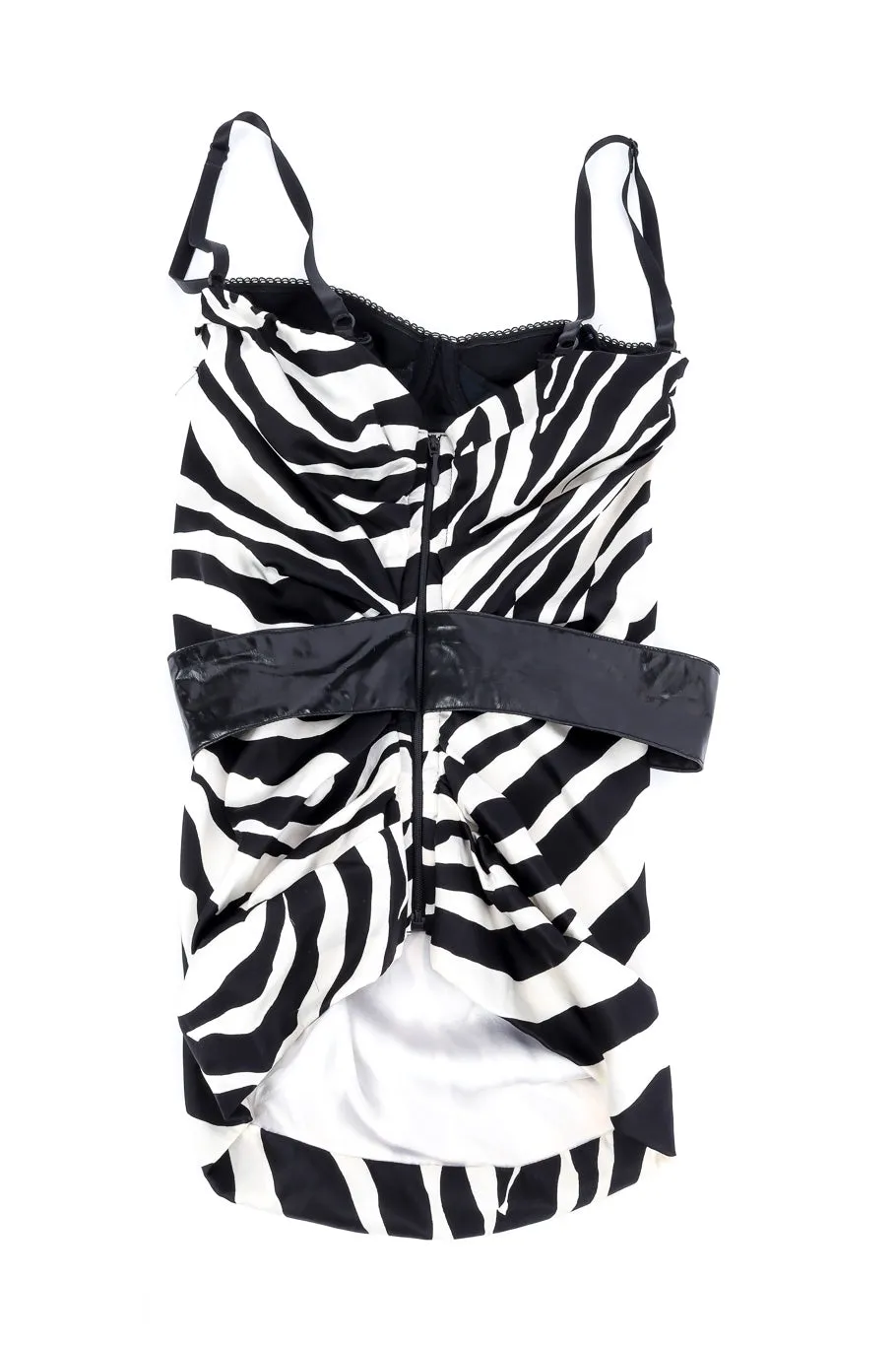 Zebra Print Bustier Tank Top